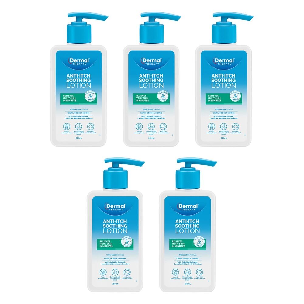 Dermal Therapy Anti-Itch Soothing Lotion 250mL Pack of 5