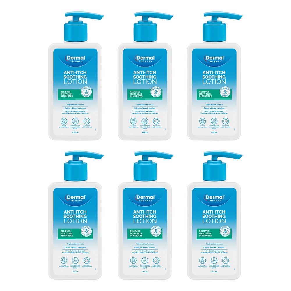 Dermal Therapy Anti-Itch Soothing Lotion 250mL Pack of 6