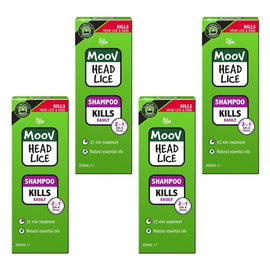 Ego Moov Head Lice Shampoo 200mL Pack of 4