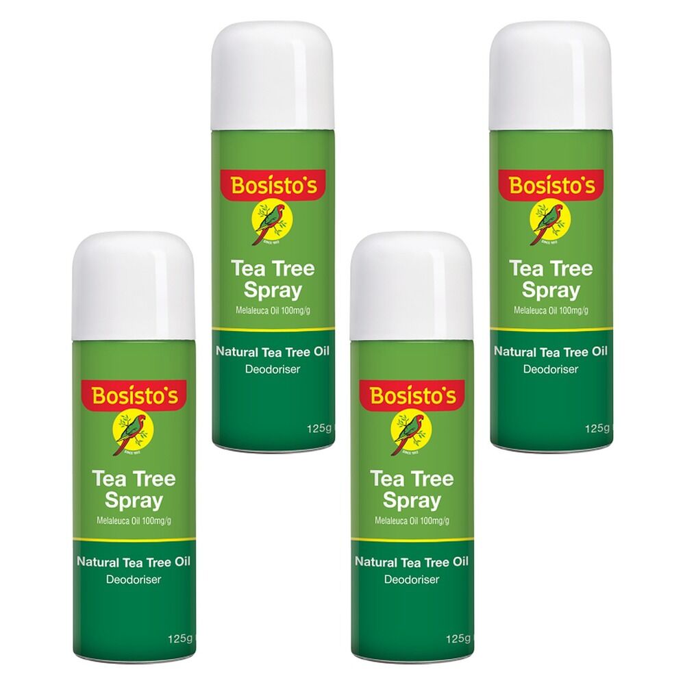 Bosisto's Tea Tree Spray 125g x 3 Bundle of 4
