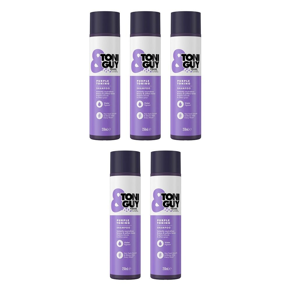 Toni & Guy Purple Shampoo for Blonde Hair 250mL Pack of 5