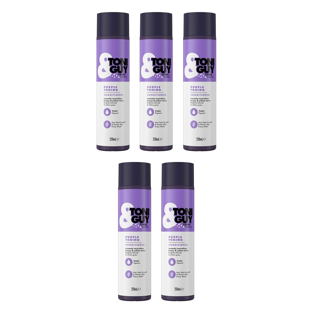 Toni & Guy Purple Conditioner for Blonde Hair 250mL Pack of 5