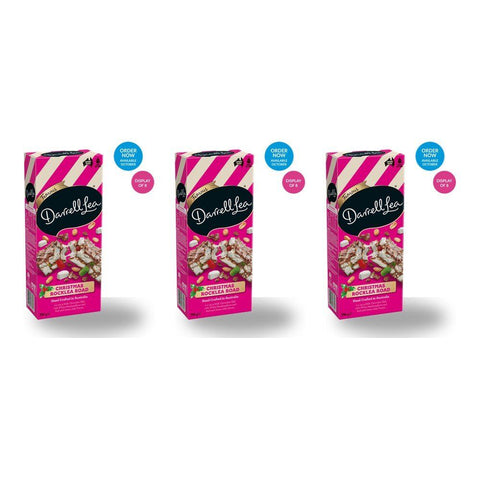 Darrell Lea Christmas Rocklea Road 290g Counter Display of 8 Bundle of 3