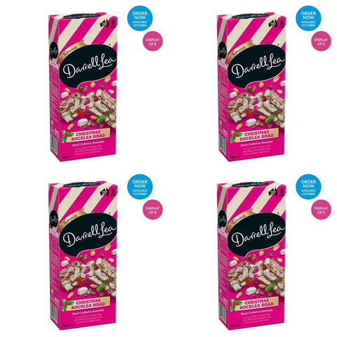 Darrell Lea Christmas Rocklea Road 290g Counter Display of 8 Bundle of 4