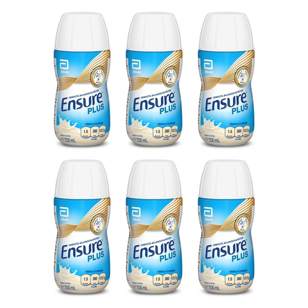 Ensure Plus Vanilla Nutrition Drink 200mL x 30 Bundle of 6