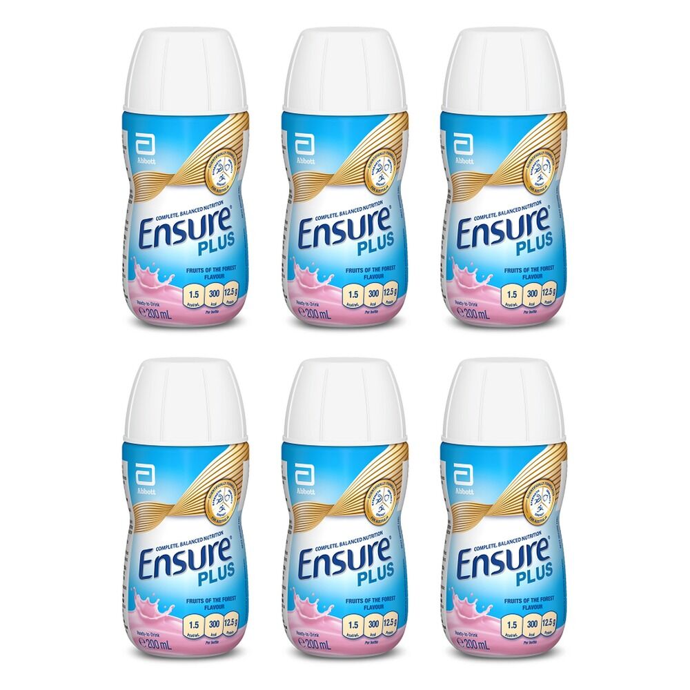 Ensure Plus Fruit of the Forest Nutrition Drink 200mL x 30 Bundle of 6