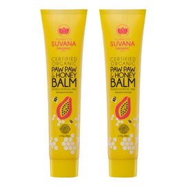 Suvana Organic Paw Paw and Honey Balm 25g Pack of 2