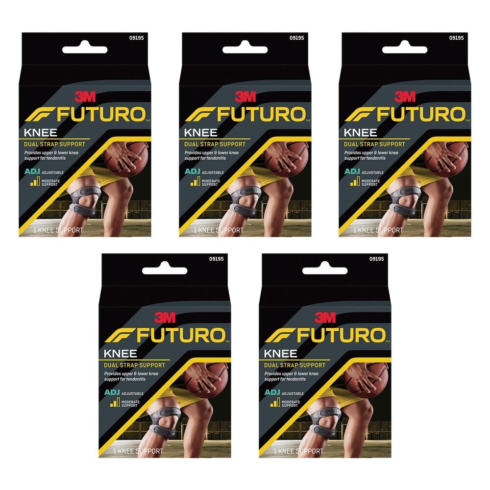 Futuro Dual Strap Knee Support Adjustable Pack of 5