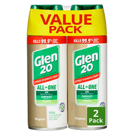 Glen 20 Disinfectant Original Aerosol Bonus Pack 2x300g