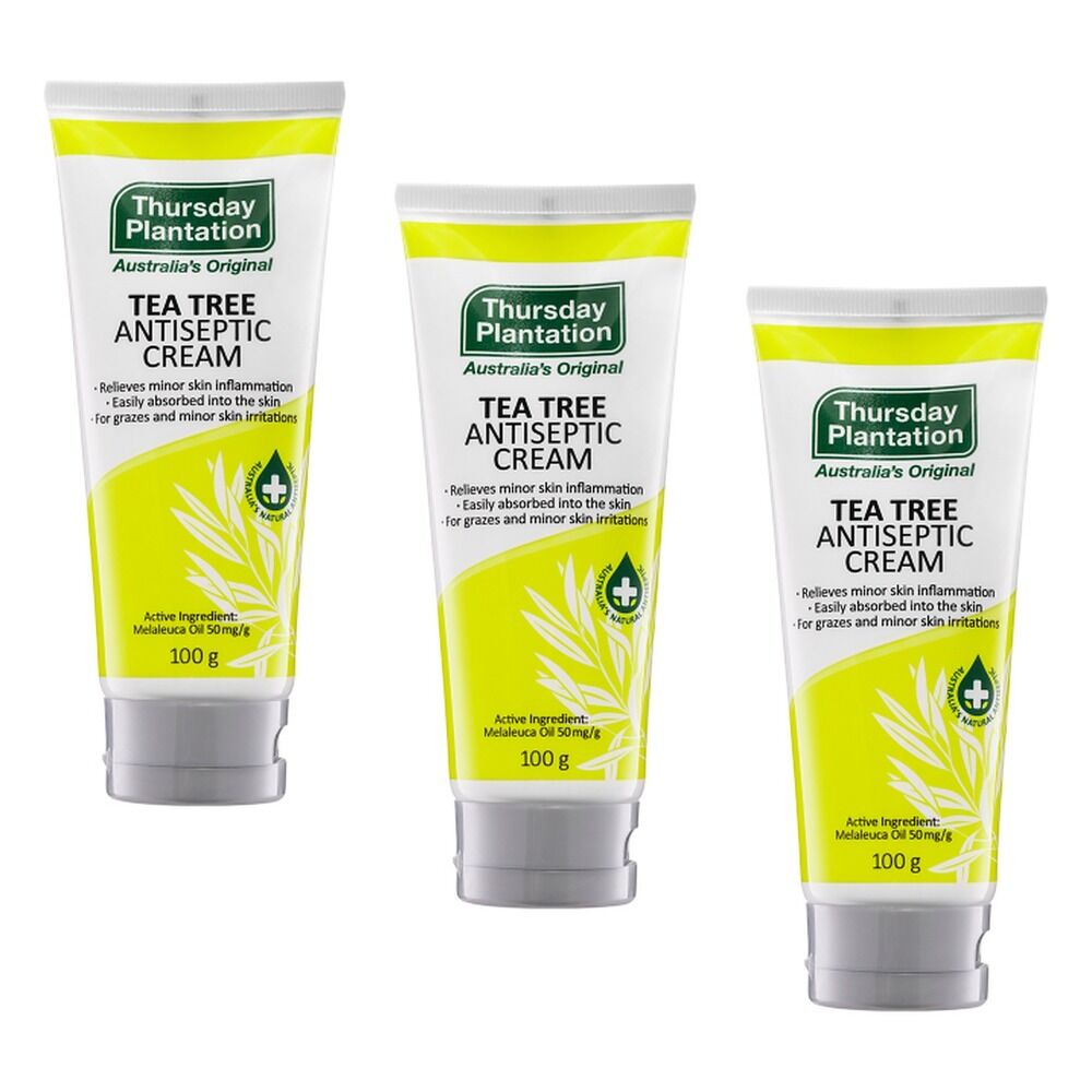 Thursday Plantation Tea Tree Antiseptic Cream 100g Pack of 3