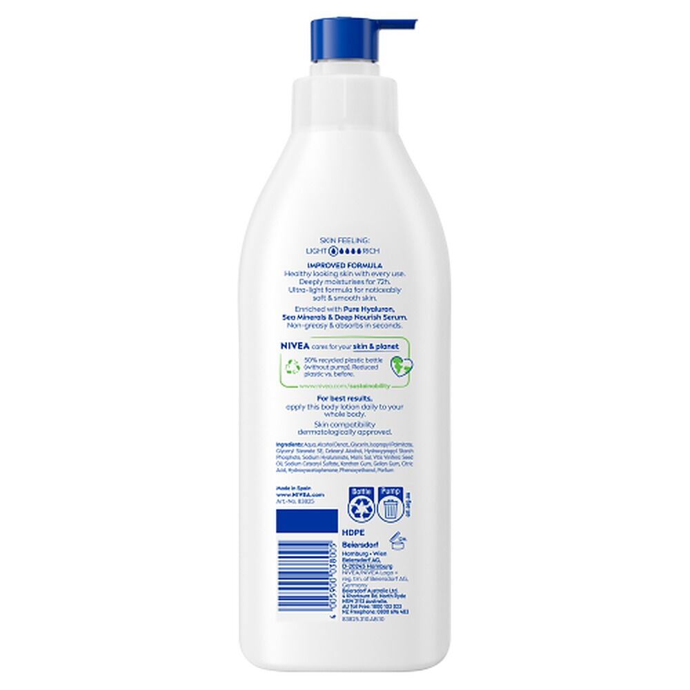 NIVEA Express Hydration Body Lotion, Long-Lasting Moisture, 400mL