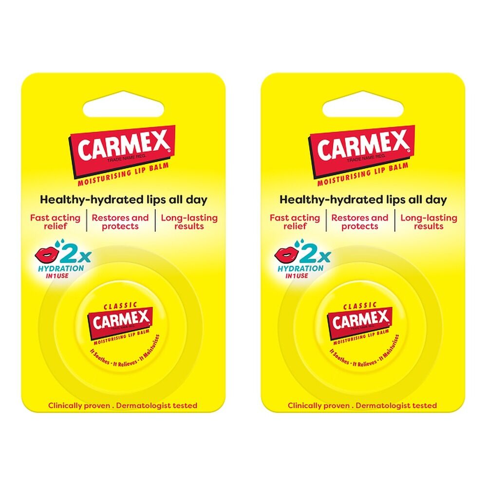 Carmex Original Jar Lip Balm 7.5g x 12 Bundle of 2