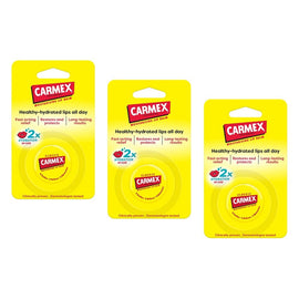 Carmex Original Jar Lip Balm 7.5g x 12 Bundle of 3