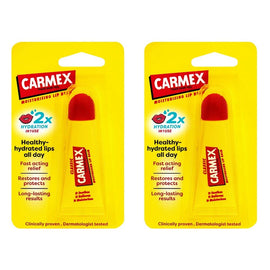 Carmex Original Squeeze Tube Lip Balm 10g x 12 Bundle of 2
