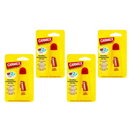 Carmex Original Squeeze Tube Lip Balm 10g x 12 Bundle of 4