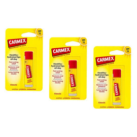 Carmex Classic Click Stick Lip Balm Original SPF15 4.25g x 12 Bundle of 3