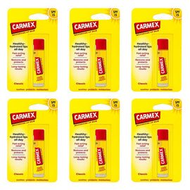 Carmex Classic Click Stick Lip Balm Original SPF15 4.25g x 12 Bundle of 6