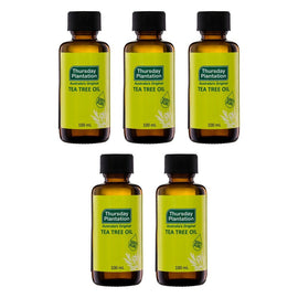 Thursday Plantation 100% Pure Tea Tree Oil 100mL Pack of 5