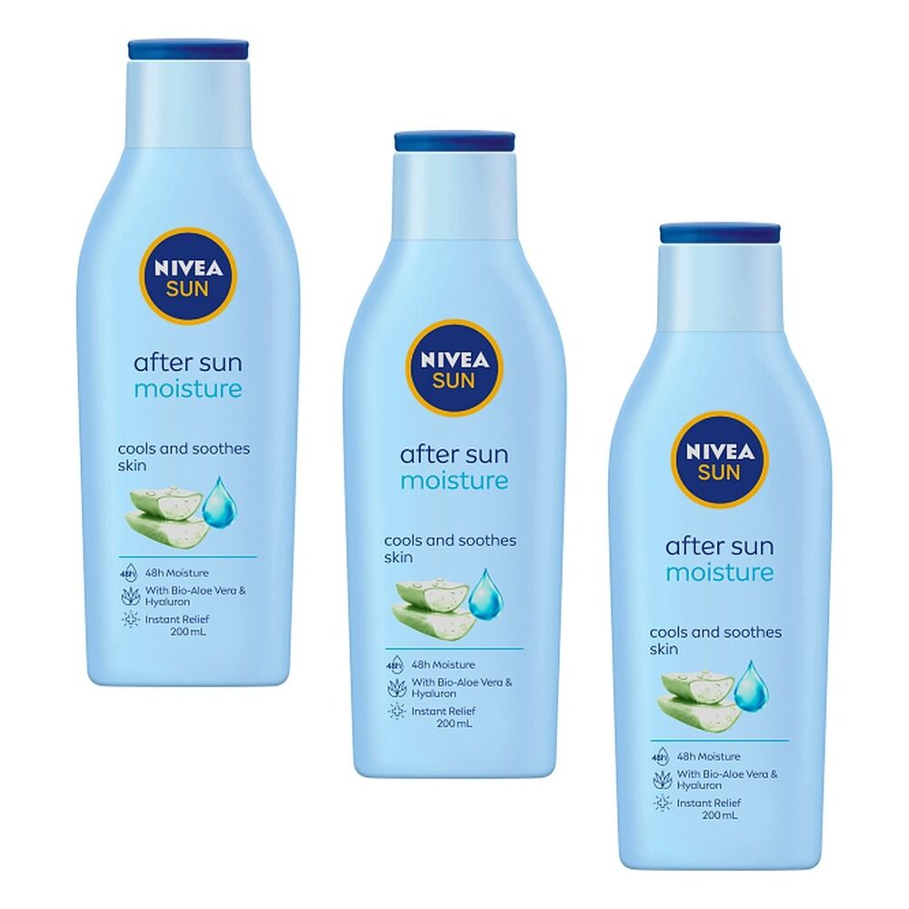 Nivea Moisturising After Sun Lotion 200mL Pack of 3