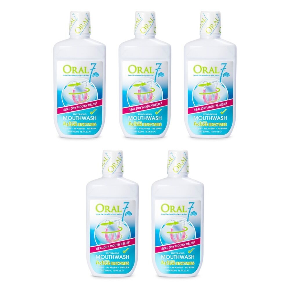 Oral7 Rehydrating Mouthwash 500mL Pack of 5