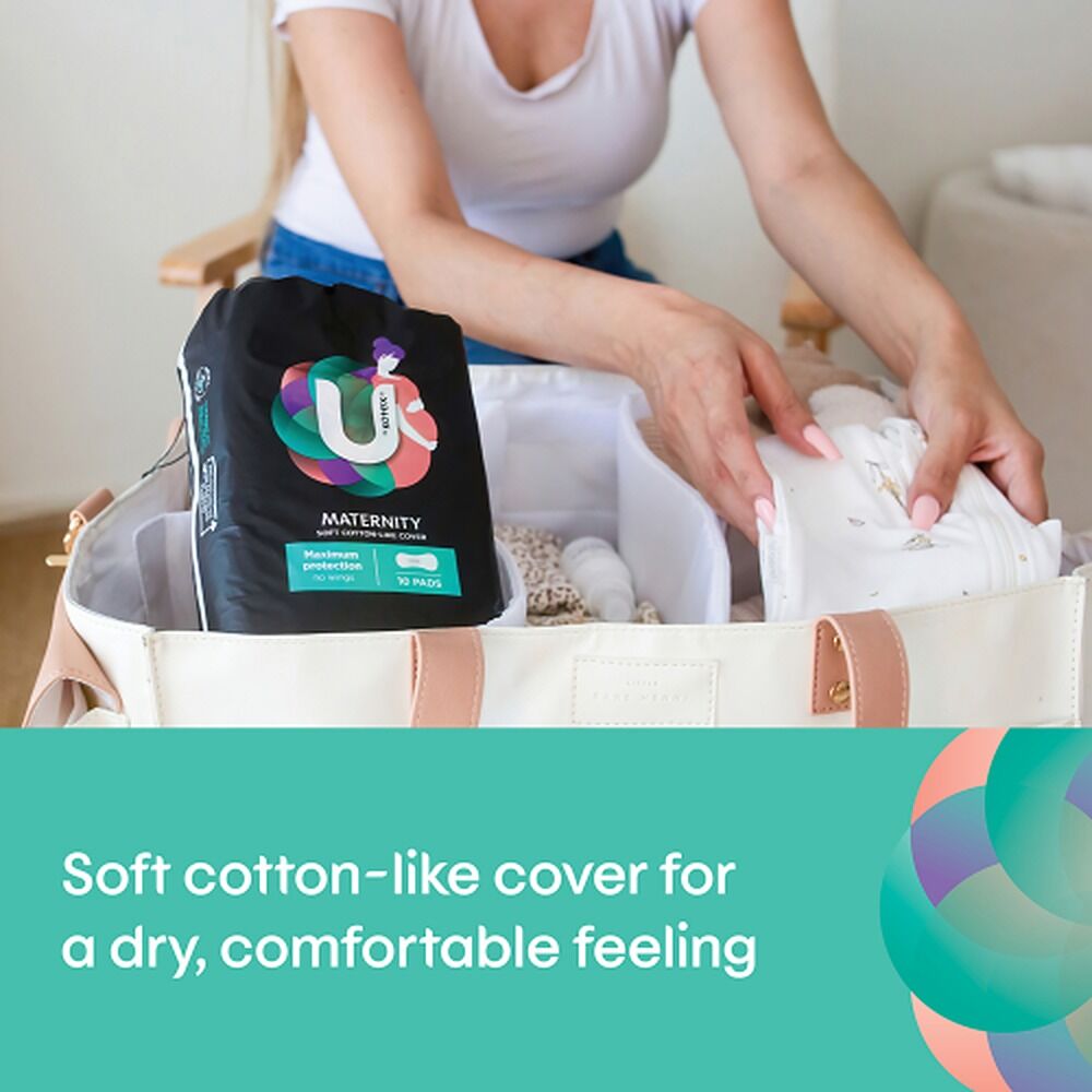 U By Kotex Maternity Maximum Protection Pads 10 Pack x 6
