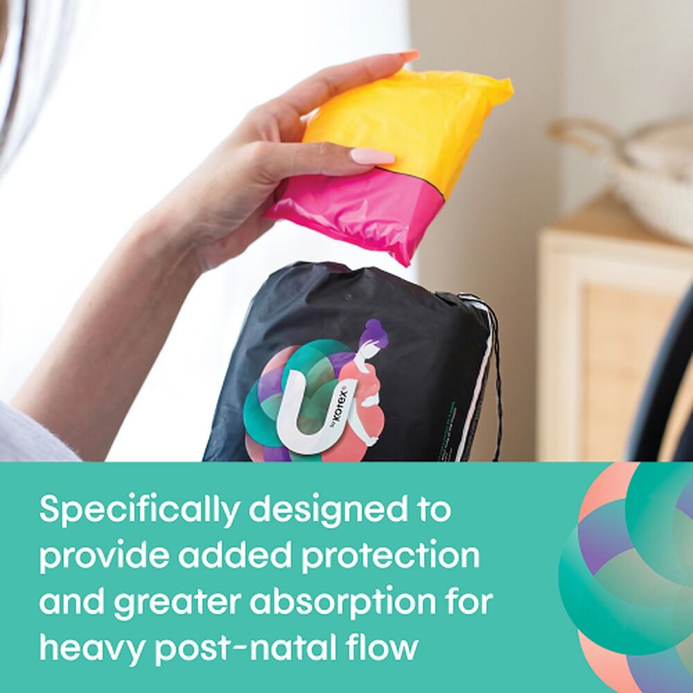 U By Kotex Maternity Maximum Protection Pads 10 Pack x 6