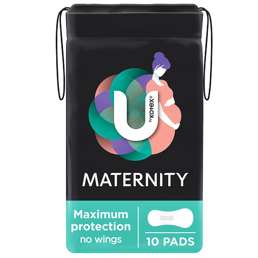 U By Kotex Maternity Maximum Protection Pads 10 Pack x 6