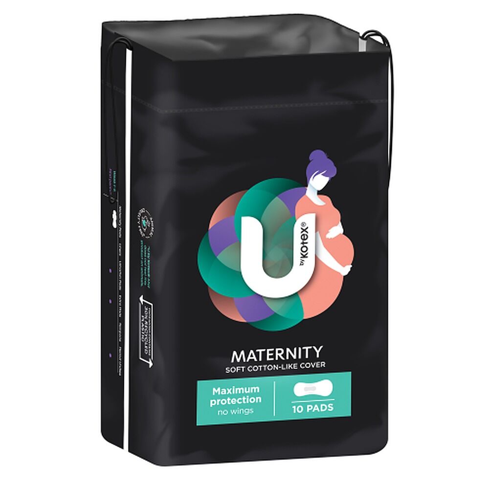 U By Kotex Maternity Maximum Protection Pads 10 Pack x 6