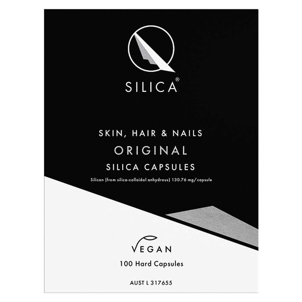 Qsilica Colloidal Silica Skin Hair & Nails 100 Capsules