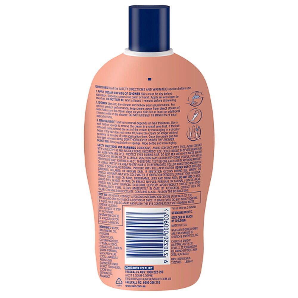 Nair Shower Power Max Hair Removal Cream for Legs & Body 312g