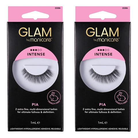 Glam by Manicare Pia Lashes x 3 Bundle of 2