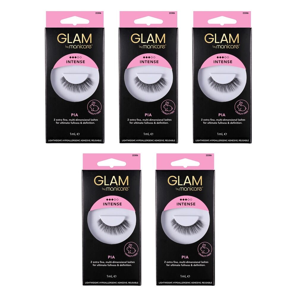 Glam by Manicare Pia Lashes x 3 Bundle of 5