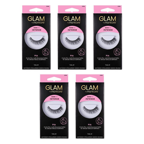 Glam by Manicare Pia Lashes x 3 Bundle of 5
