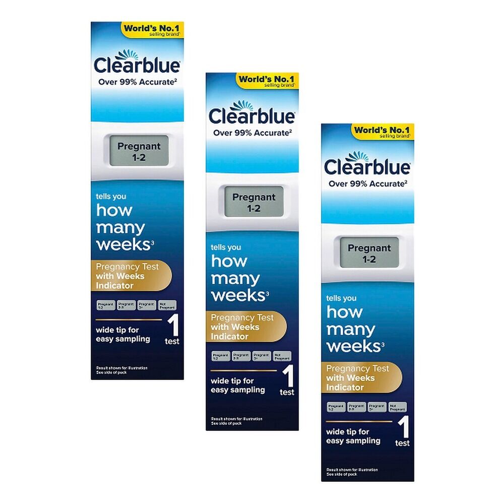 Clearblue Pregnancy Test With Weeks Indicator Pack of 3