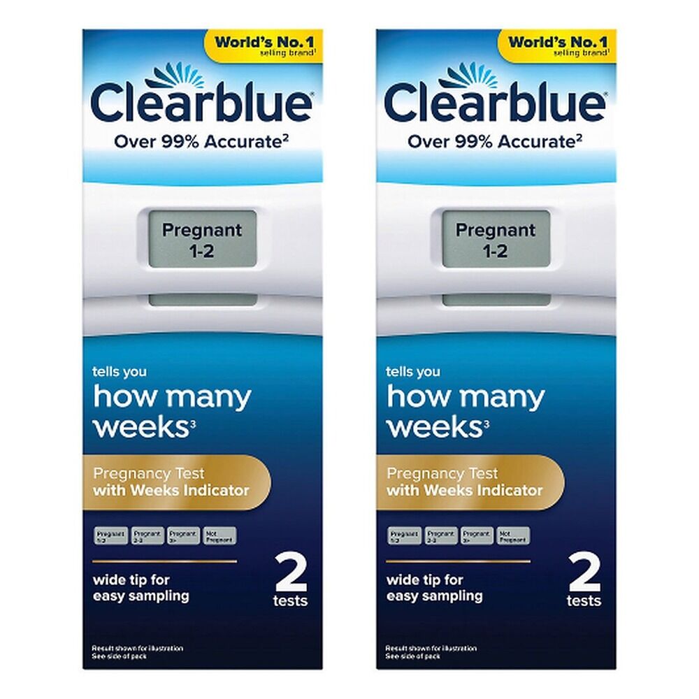 Clearblue Pregnancy Test 2 Pack Bundle of 2
