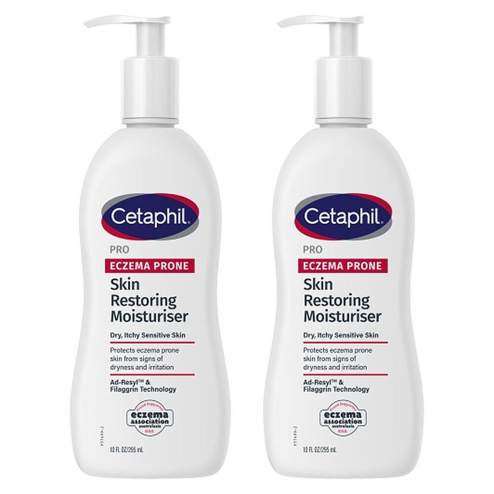 Cetaphil Pro Eczema Prone Skin Restoring Moisturiser 295mL Pack of 2