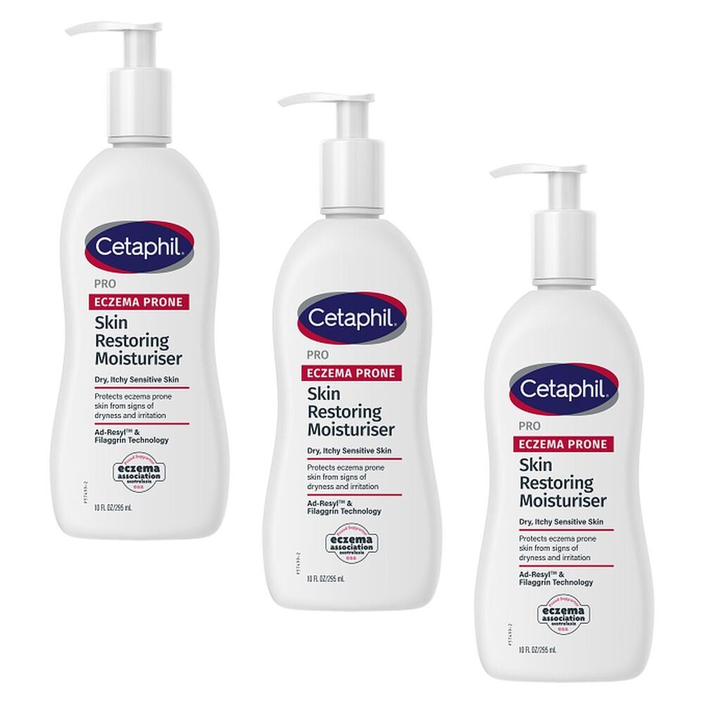 Cetaphil Pro Eczema Prone Skin Restoring Moisturiser 295mL Pack of 3