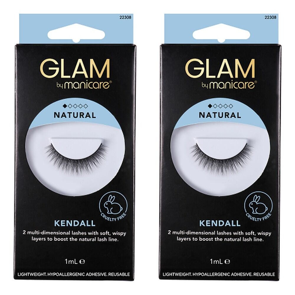 Glam by Manicare Kendall Lashes x 3 Bundle of 2