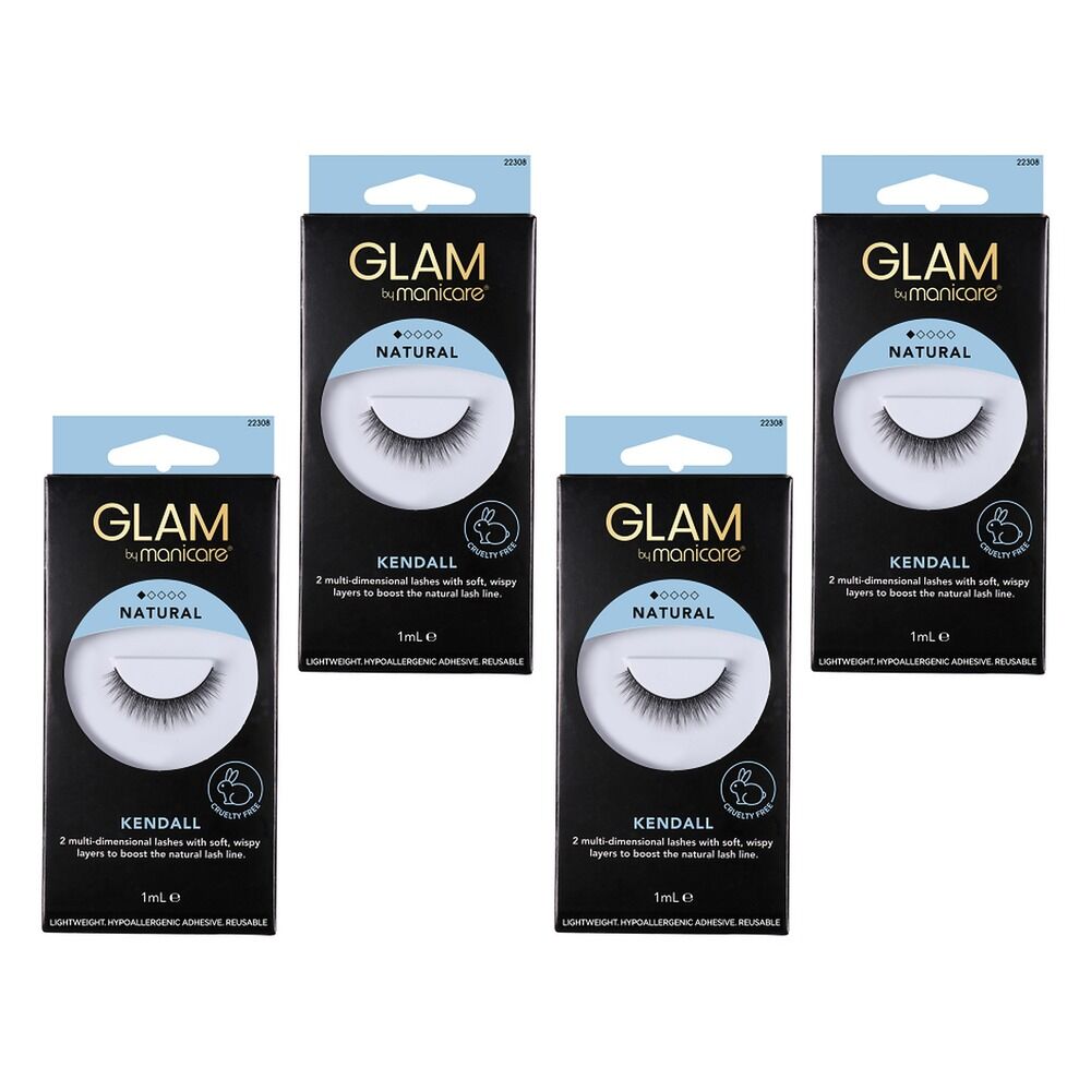 Glam by Manicare Kendall Lashes Pack of 4