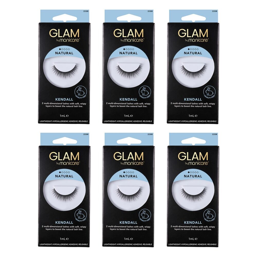 Glam by Manicare Kendall Lashes Pack of 6