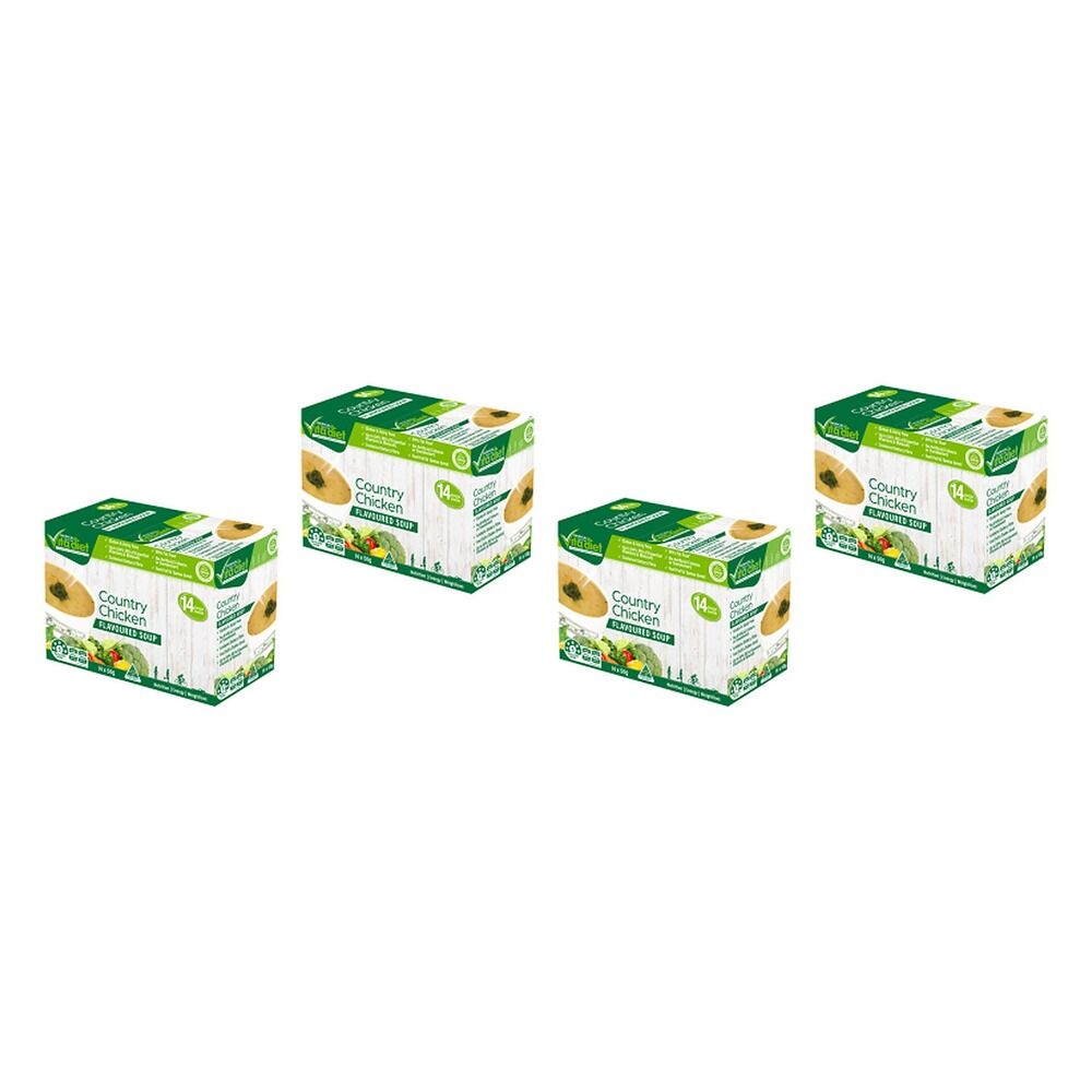 Vita Diet Chicken Soup 14 Pack Bundle of 4