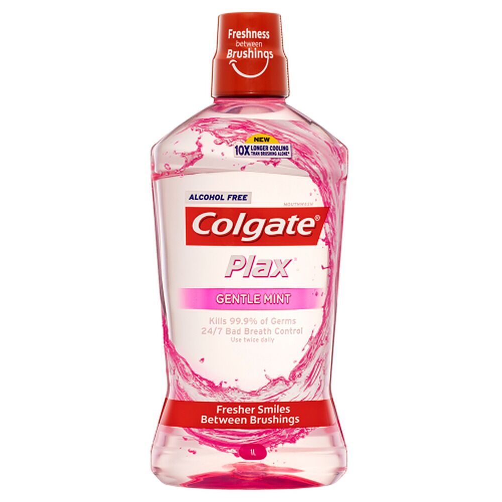 Colgate Plax Alcohol Free Mouthwash Gentle Mint 1 L