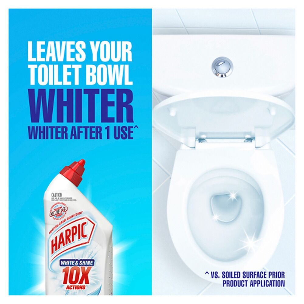 Harpic White & Shine Toilet Cleaner Fresh 450mL x 8