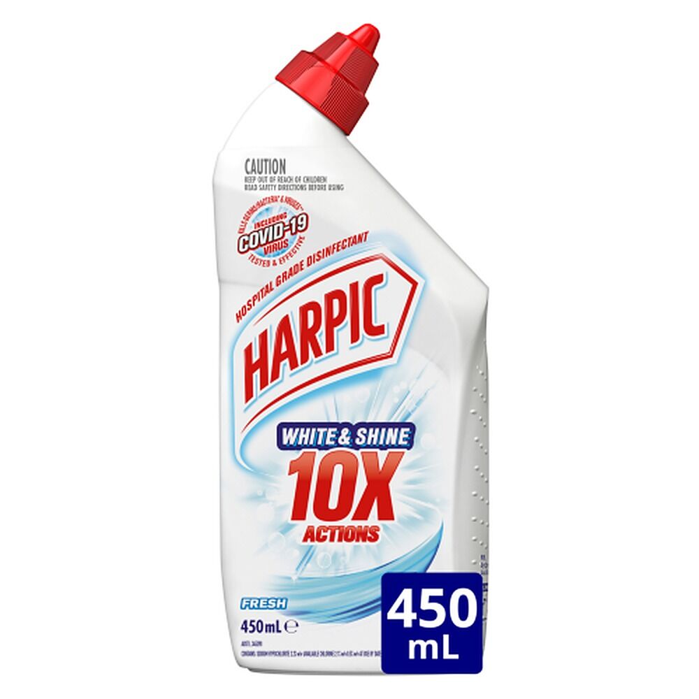 Harpic White & Shine Toilet Cleaner Fresh 450mL x 8