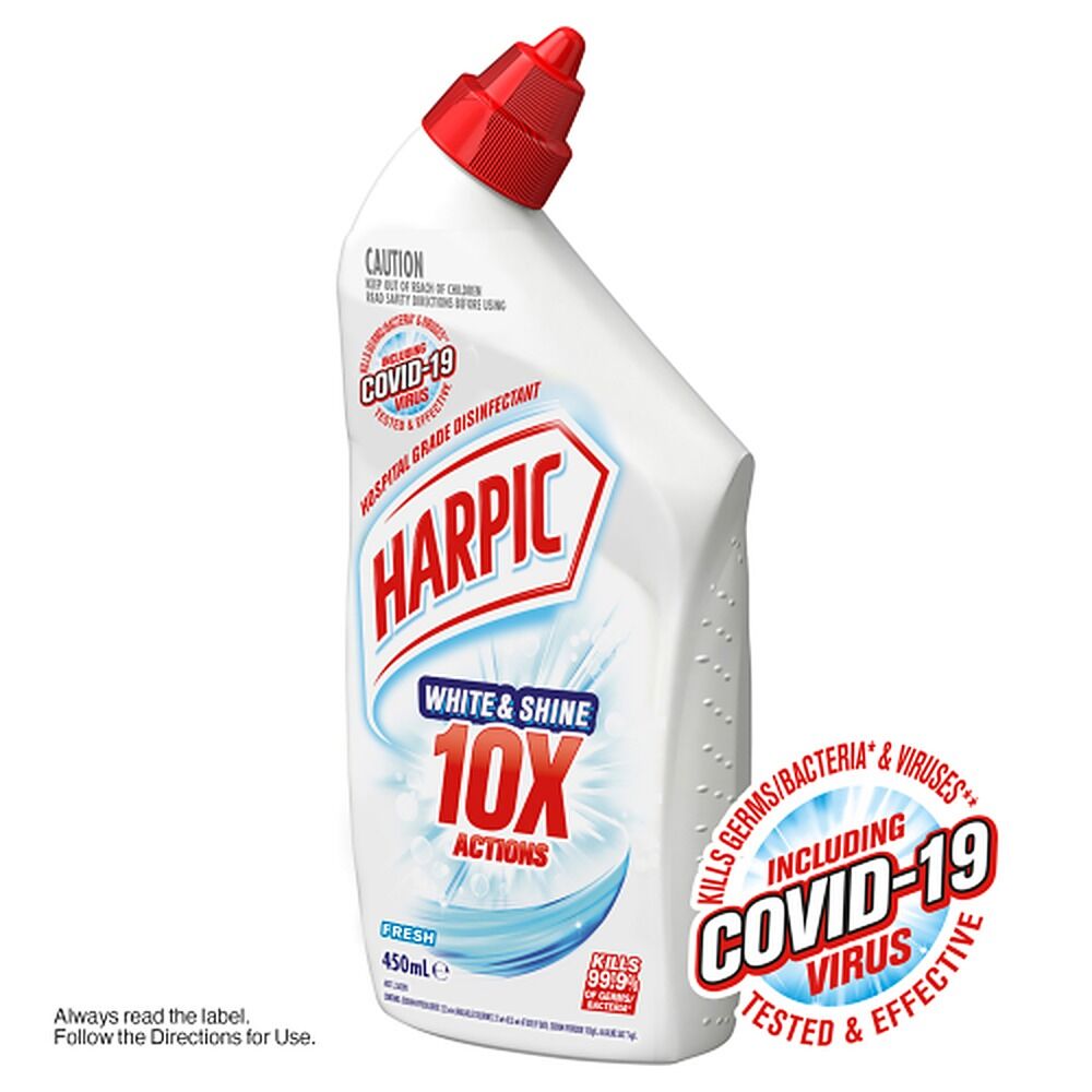 Harpic White & Shine Toilet Cleaner Fresh 450mL x 8