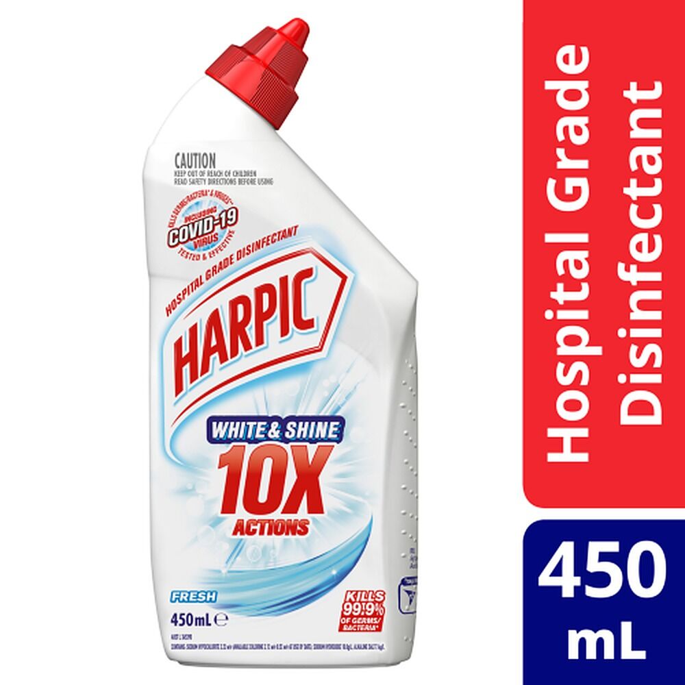 Harpic White & Shine Toilet Cleaner Fresh 450mL x 8
