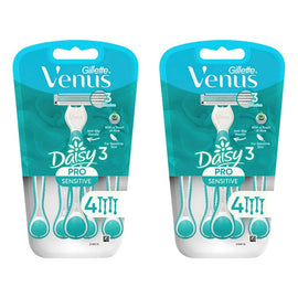 Gillette Venus Simply3 Sensitive Disposable Razors 4 Pack Bundle of 2
