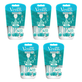 Gillette Venus Simply3 Sensitive Disposable Razors 4 Pack Bundle of 5