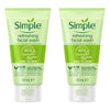 Simple Kind To Skin Refreshing Facial Wash Gel 50mL Pack of 2