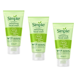 Simple Kind To Skin Refreshing Facial Wash Gel 50mL Pack of 3